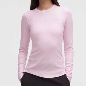 NWOT Lululemon Hold Tight Long-Sleeve Shirt Blissful Pink